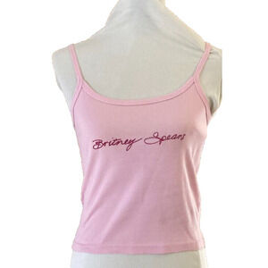 Vintage Britney Spears (JIVE) Pink Tank, late 90's-Y2k , RARE Promo Item.